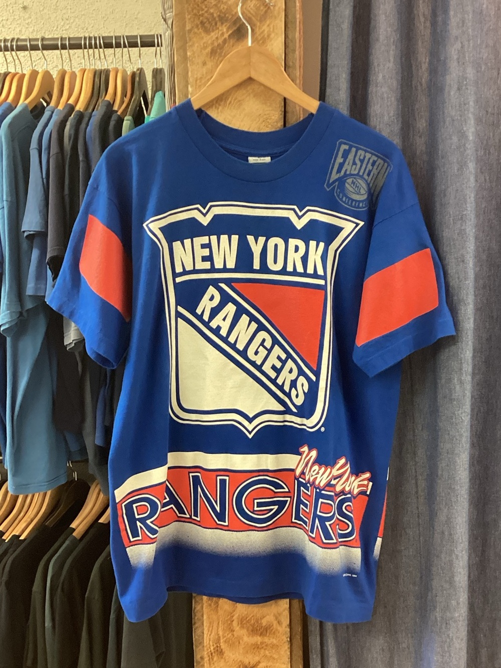 Vintage 1994 New York Rangers Blue T-Shirt